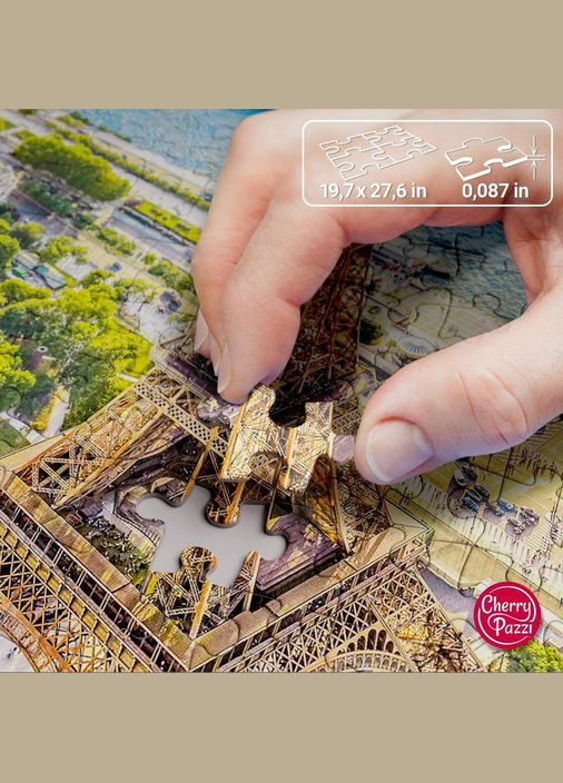 Пазл Вид на Эйфелевую башню в Париже 1000 элементов CherryPazzi Cherry Pazzi (319152138)