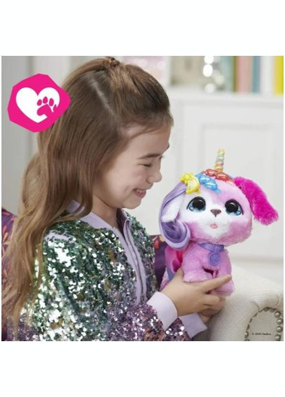 Інтерактивна іграшка Гламурний вихованець Щеня FurReal на повідку рожевий (F15445L0) Hasbro (314503551)