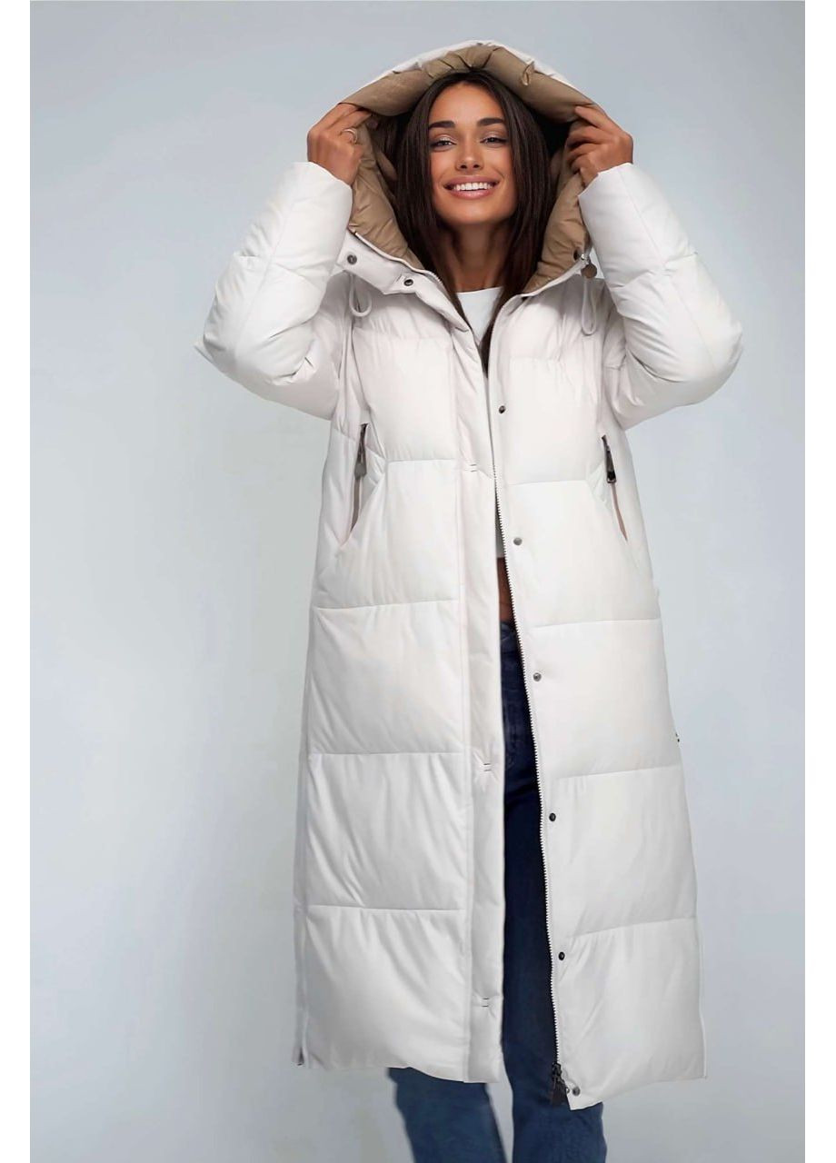 Перловий зимній Пуховик аляска Lora Duvetti