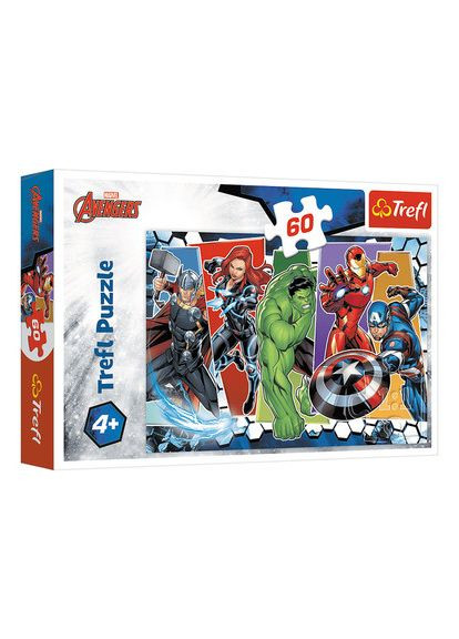 Пазлы Непобедимые Мстители. Disney Marvel The Avengers (60 эл.) 17357 ( ) Trefl (328945448)