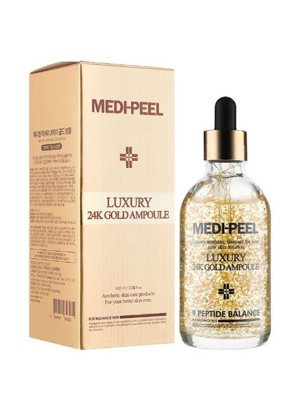 Антиоксидантна сироватка для обличчя Medi Peel Luxury 24K Gold Ampoule 100 ml Південна Корея Medi-Peel (346490167)