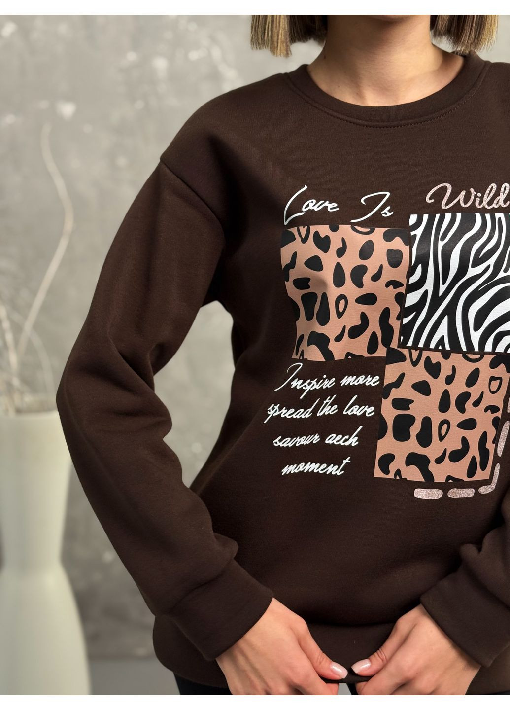 Теплий жіночий світшот Fashion Girl Savage (365726297)