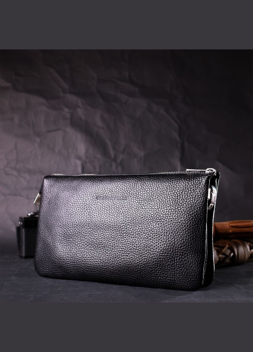 Сумка через плече жіноча шкіряна 113697 Чорний Grande Pelle (302008946)