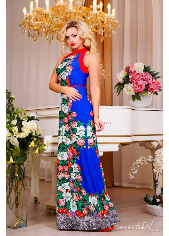 Синя сукня 388.0863+с Seventeen