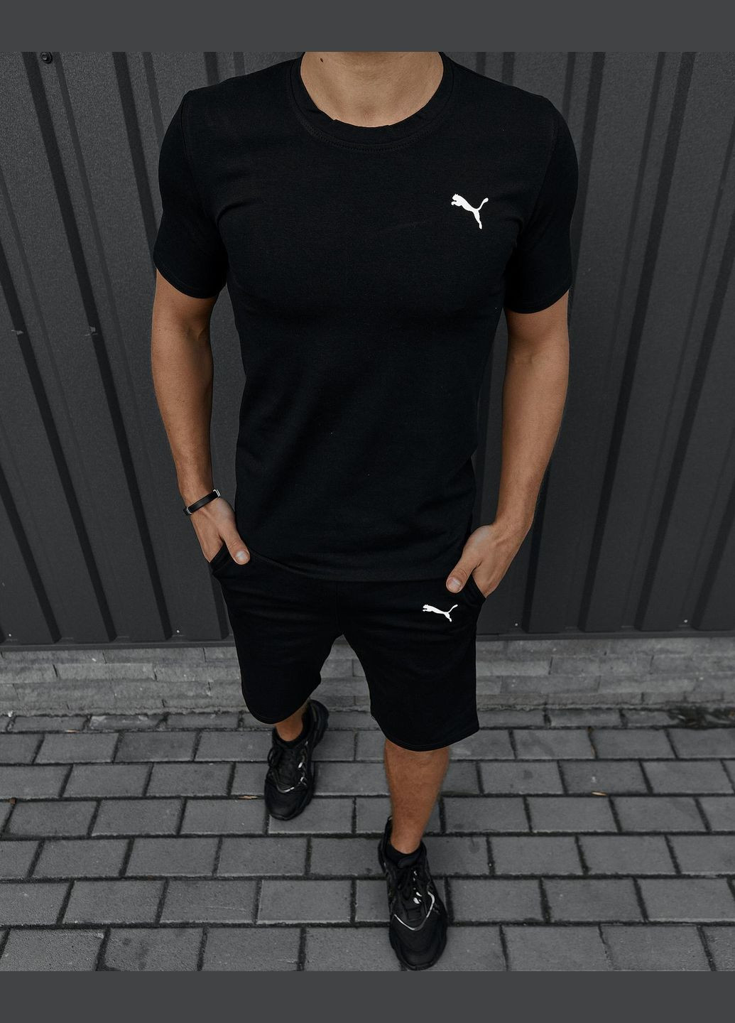 Черная футболка базовая однотонная ткань высокого качества No Brand