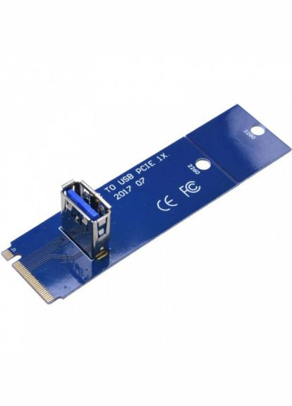 Райзер NGFF M.2 Male to USB 3.0 Female для PCIE 1X (RX-Riser-M.2-USB3.0-PCI-E) Dynamode ngff m.2 male to usb 3.0 female для pci-e 1x (287338582)