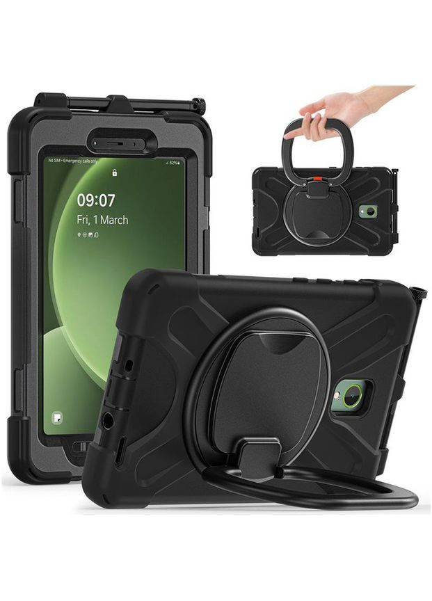 Чохол-підставка Heavy Duty Case With Stand Holder для Samsung Galaxy Tab Active 5 SM-X306B 8" Black BeCover (360414105)