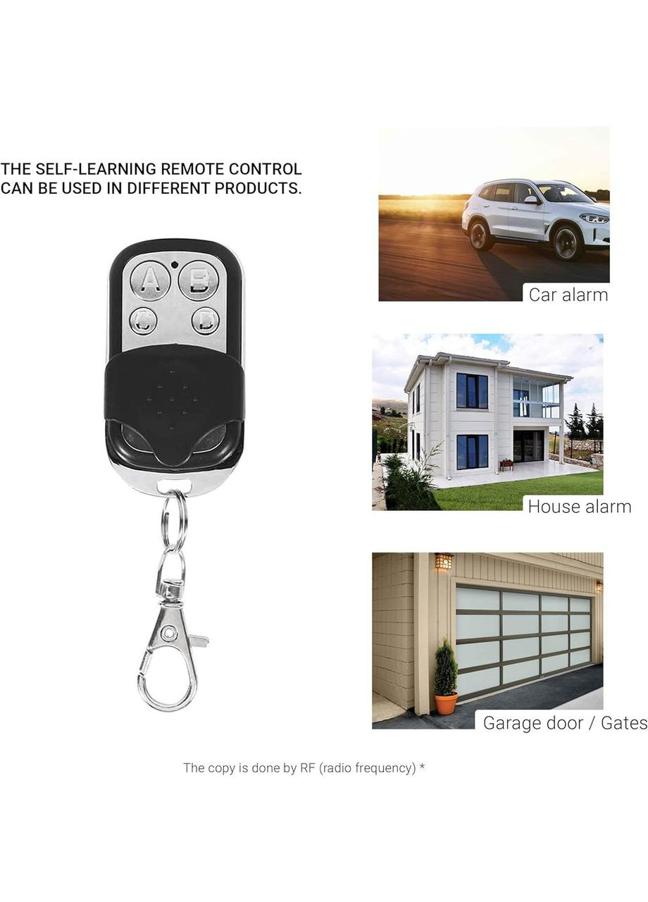 Набір HD-Line 2X: 2 пульти сигналізації для гаражних воріт 433 МГц, сріблястий No Brand (300657730)