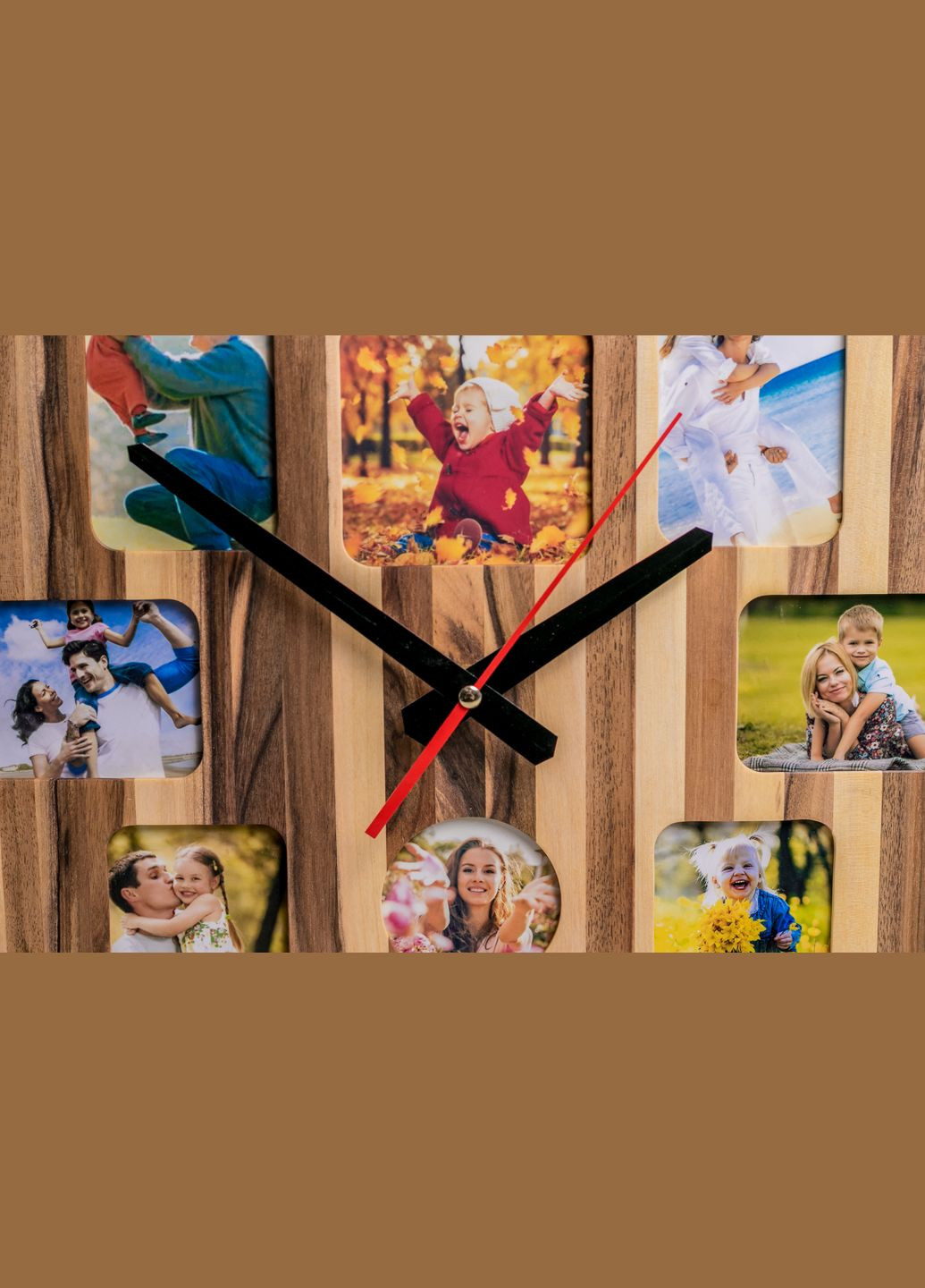 Аксессуар «Деревянные часы» Оригинальный подарок на новоселье EcoWalnut (293510820)