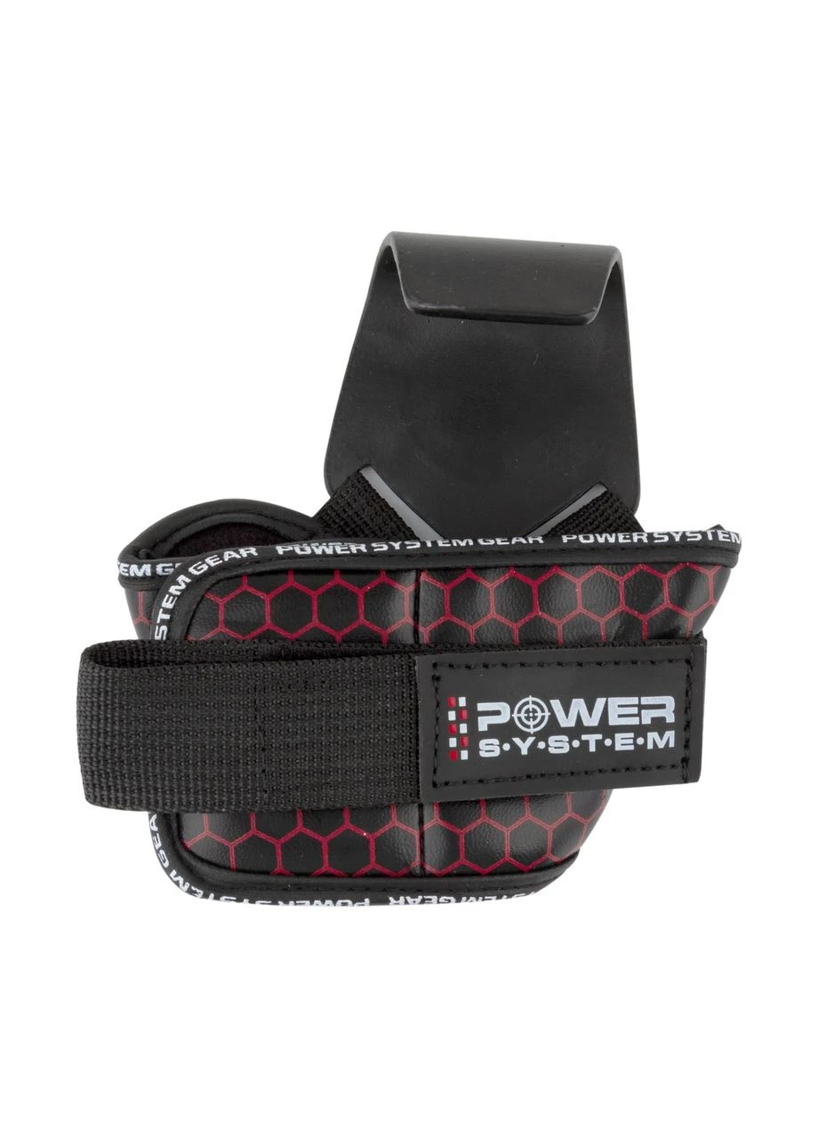 Гаки для тяги на зап'ястя PS-3360 Hooks V2 Black/Red L Power System (395013906)