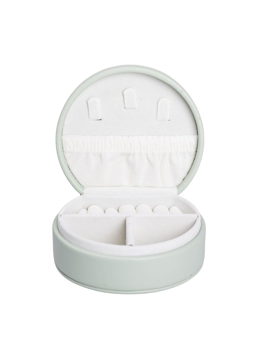 Шкатулка для украшений из эко кожи 10×9×4.5 см органайзер для ювелирных изделий HP-5-31GR Yiwu (353502857)