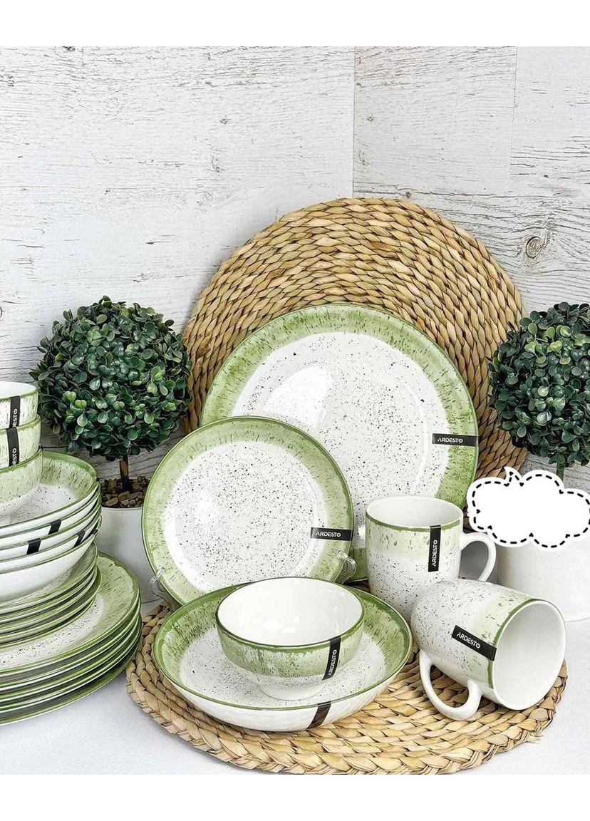 Сервиз столовый Siena AR2918SWG 18 предметов зеленый Ardesto (350934820)