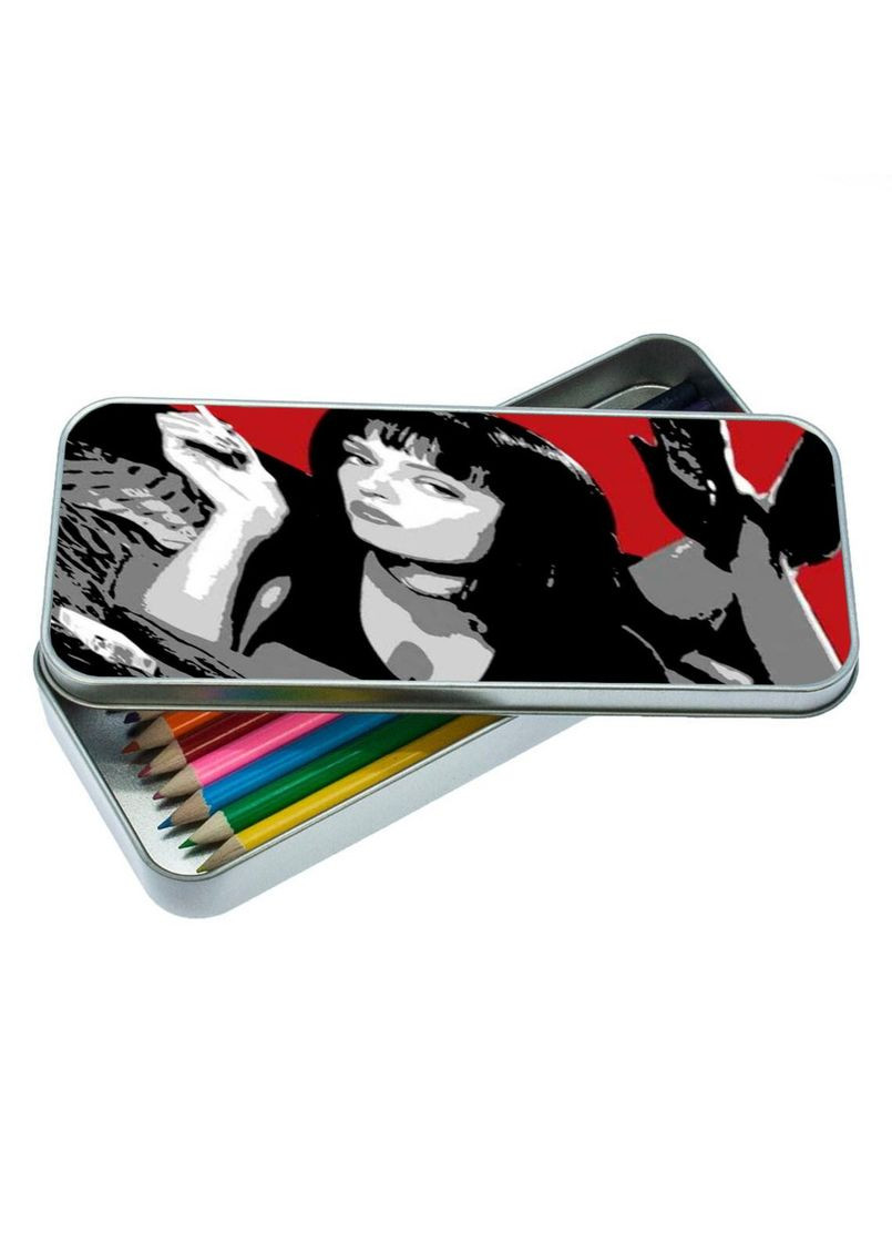 Органайзер для канцелярских принадлежностей металлический, кейс для мелочей женщина из фильма 7*18 см Silver No Brand (309152549)