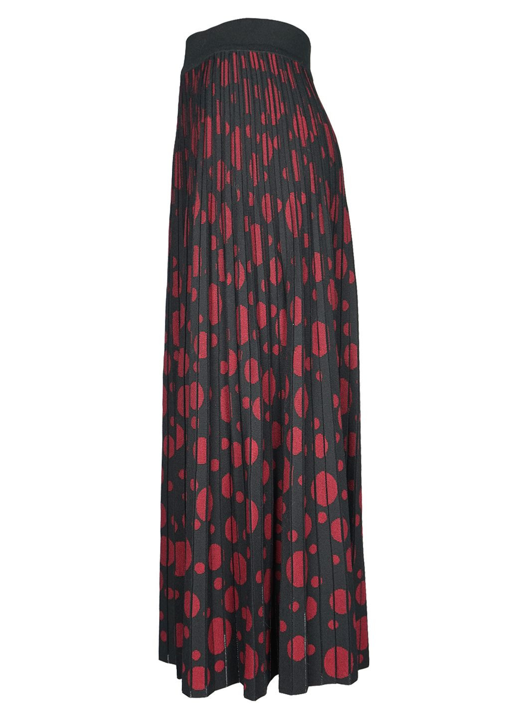 Трикотажна двостороння спідниця міді Бордовий Forza Viva (363261562)