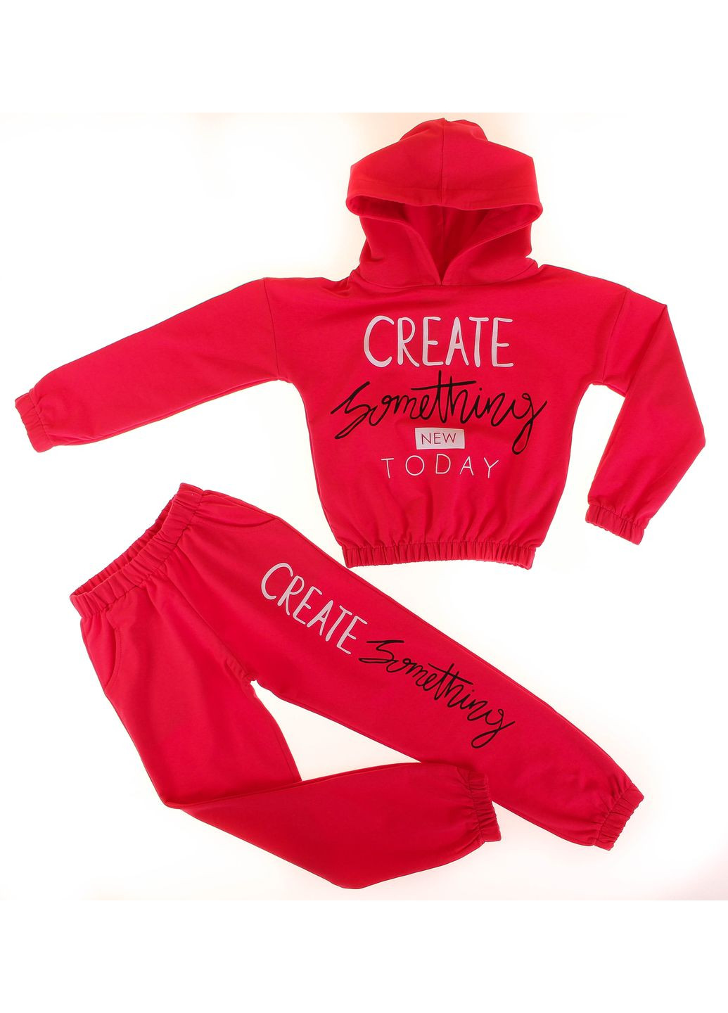 Червоний демісезонний футболка з довгим рукавом + брюки 16422 червоний Breeze