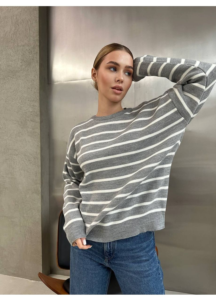 Сірий демісезонний жіночий светр Avanti