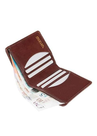 Портмоне шкіряне чоловіче коричневого кольору Visconti (336377760)
