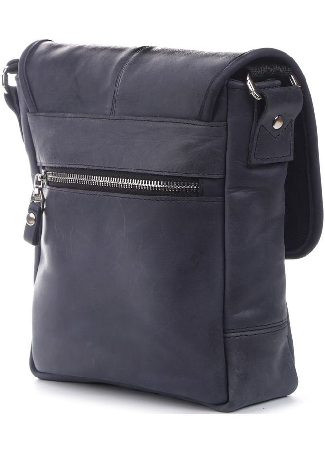 Шкіряна сумка крос боді синя чоловіча 11015 Shvigel (329195280)
