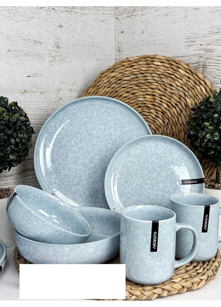 Сервіз столовий Loreto AR0030LB 30 предметів блакитний Ardesto (350934564)