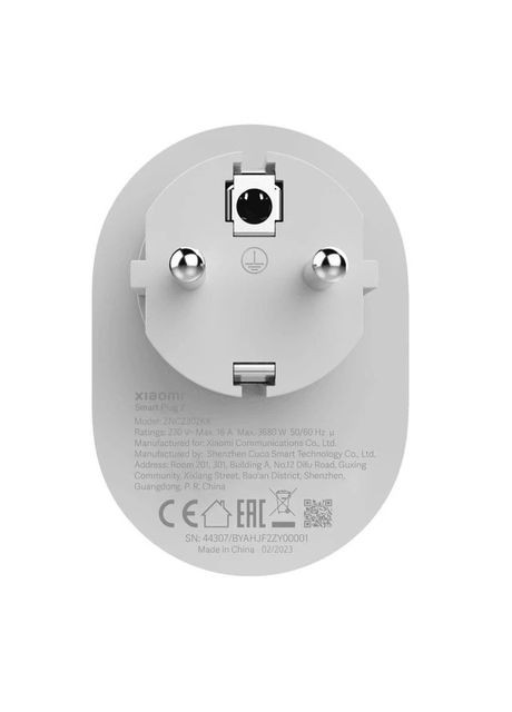 Розетка розумна Mi Smart Plug 2 WiFi (BHR6868EU/ZNCZ302KK) Xiaomi (279554780)