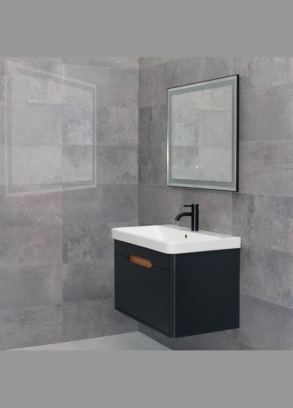 Зеркало LED DEM0061S1 Black 80смх65см сенсорное включение + подогрев Dusel (316720337)