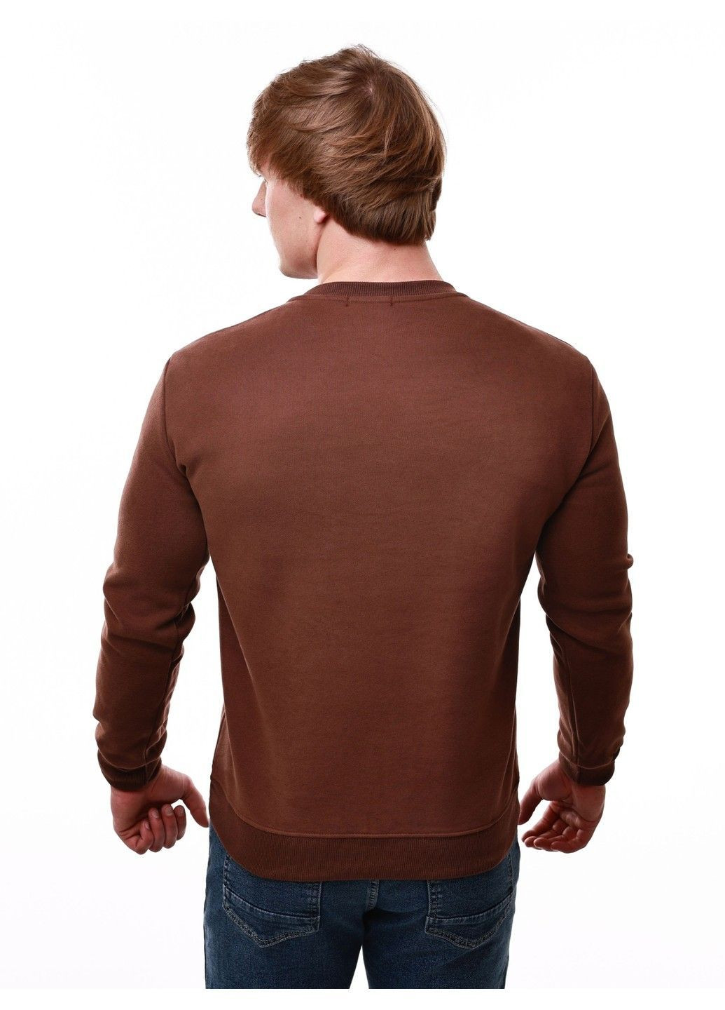 Коричневий світшот чоловічий (366152326)