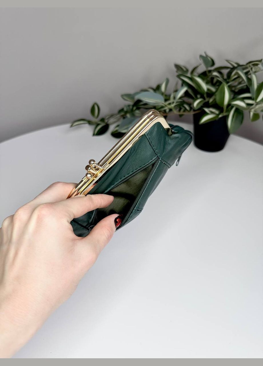 Женский большой кошелёк монетница на застежке поцелуй / кошелек для мелочи Classic (315688117)