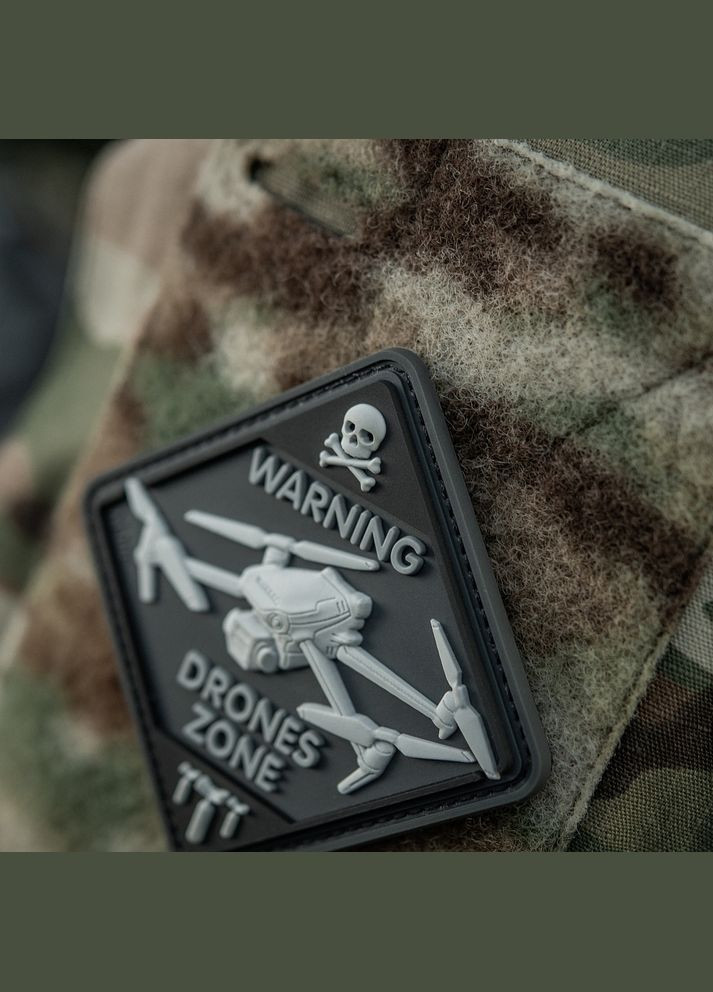 Нашивка Drones Zone PVC Black M-TAC (315047250)