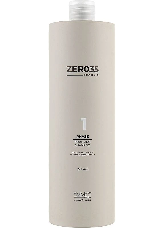 Шампунь для окрашенных волос бессульфатный, фаза 1 Zer035 Pro Hair Purifying Shampoo 250ml (2-950435) Emmebi Italia (380117284)