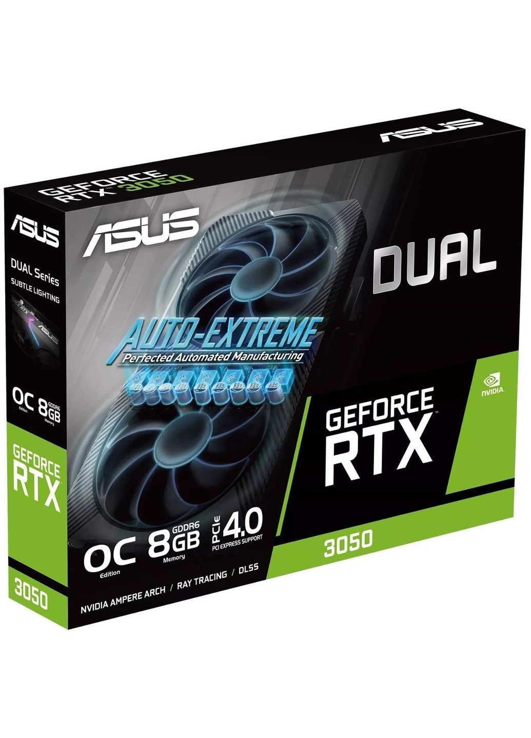 Видеокарта GeForce RTX 3050 8GB GDDR6 DUAL OC V2 Dual-RTX3050-O8G-V2 (90YV0GH6-M0NA00) Asus (360419904)