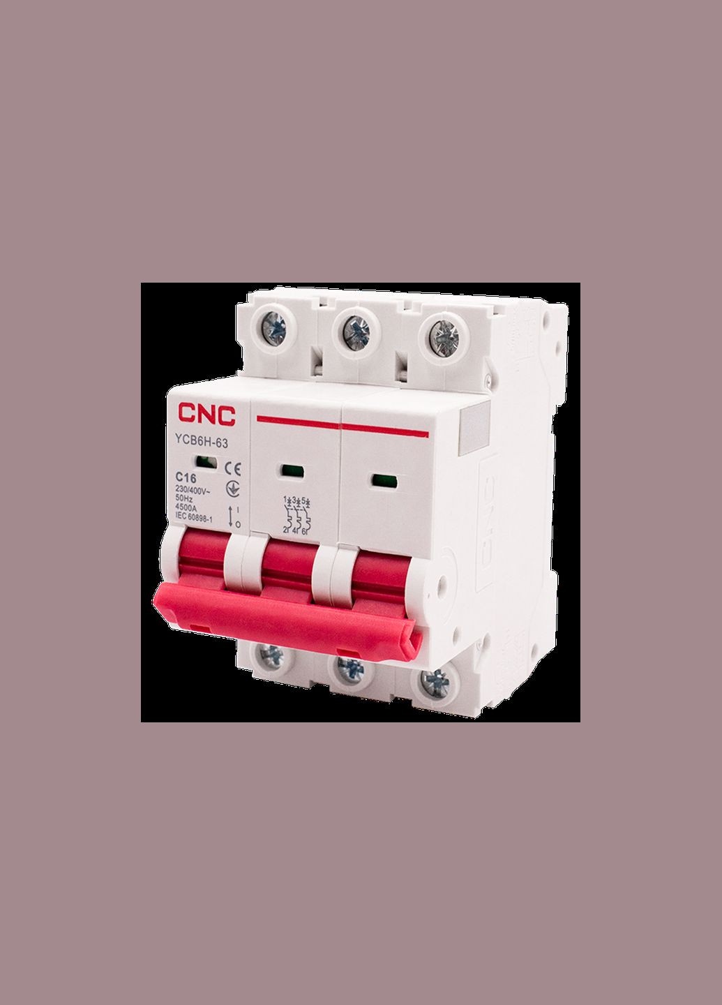Автоматичний вимикач 3P 16A 4,5kA "C" [Б00029266] YCB6Н-63 CNC (338191083)