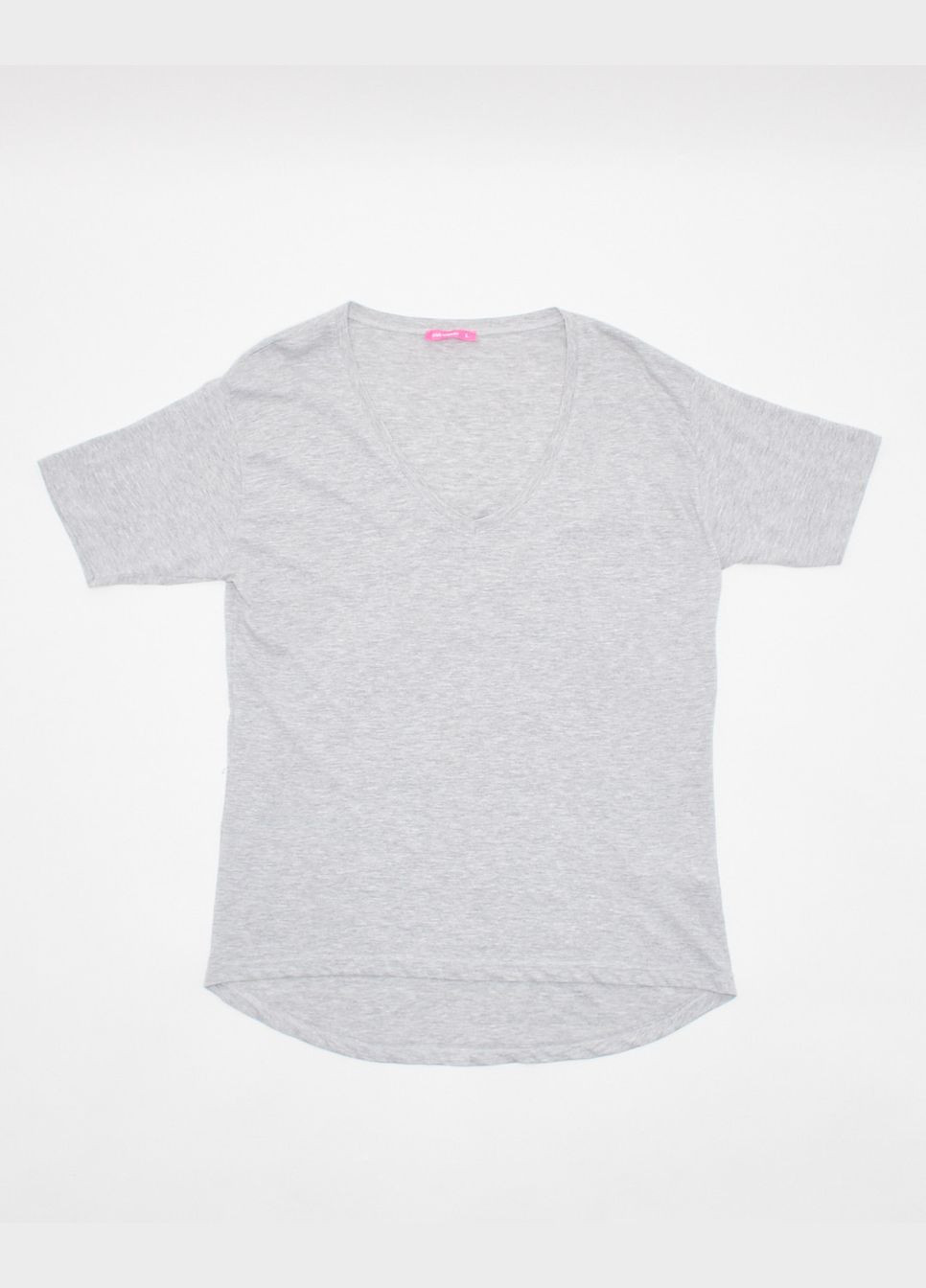 Серая футболка basic,серый меланж, Pink Woman