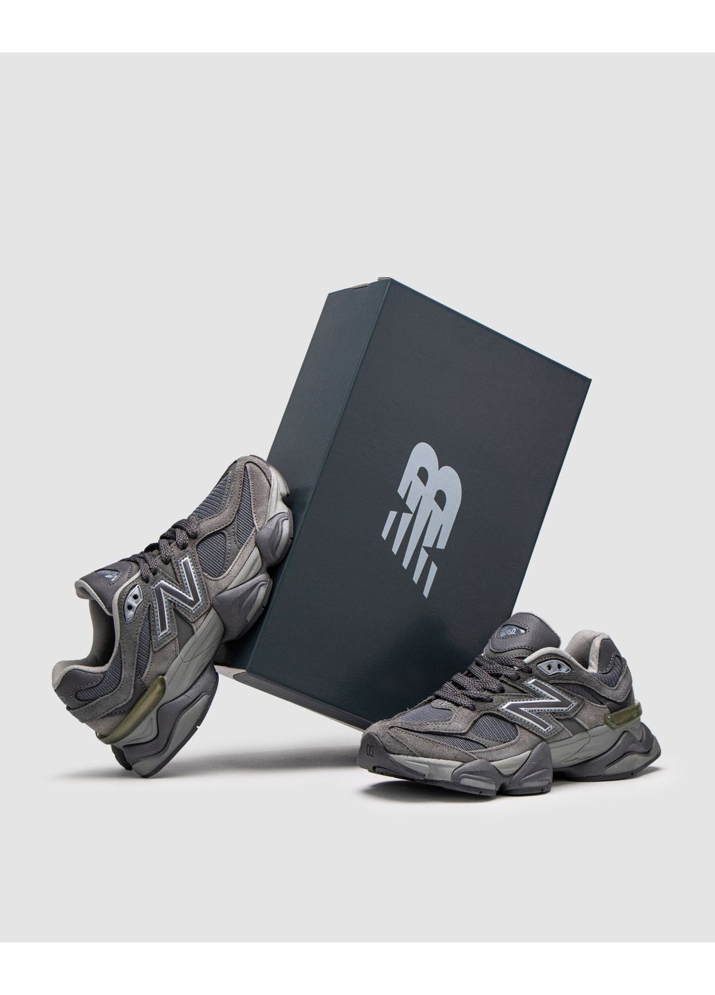 КРОССОВКИ ЖЕНСКИЕ NEW BALANCE 9060 DARK GREY НЬЮ БЕЛАНС 9060 No Brand серые демисезоны (368858335)