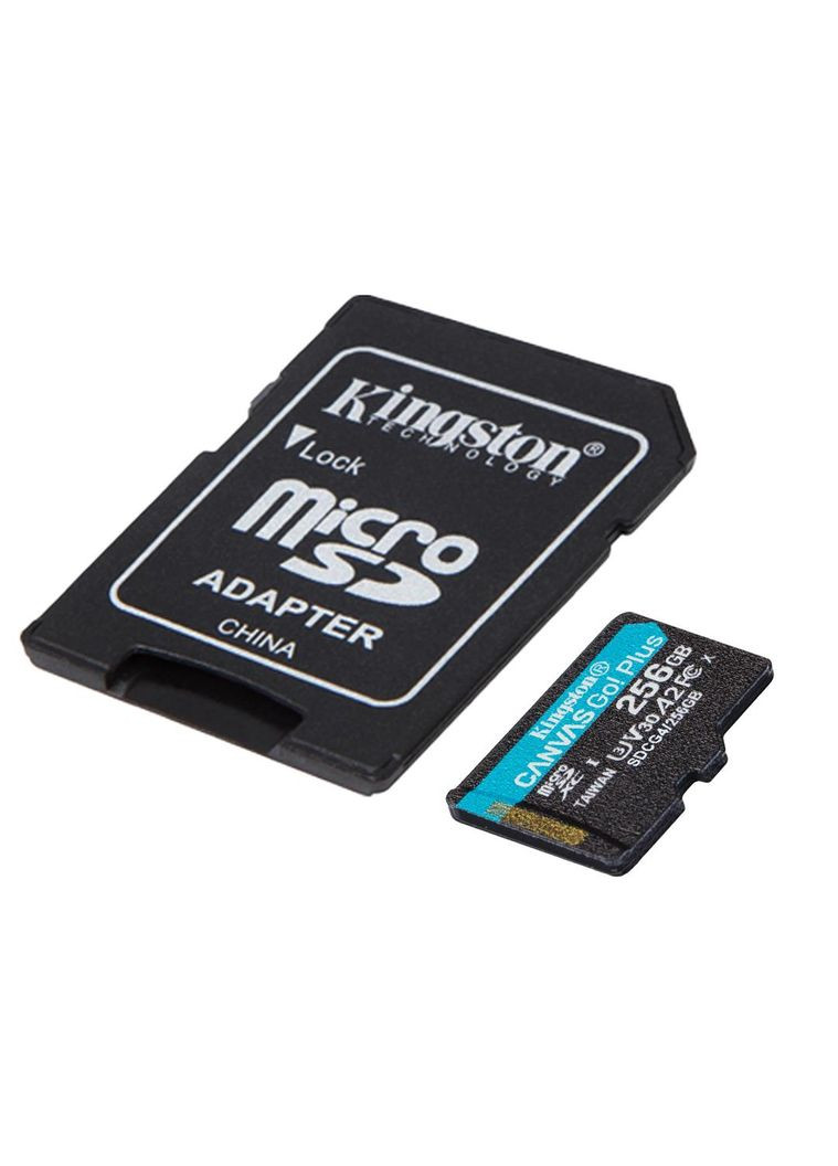 Карта пам`яті MicroSDXC 256GB UHS-I/U3 Class 10 Canvas Go! Plus R200/W160MB/s + SD-адаптер (SDCG4/256GB) Kingston (336958063)