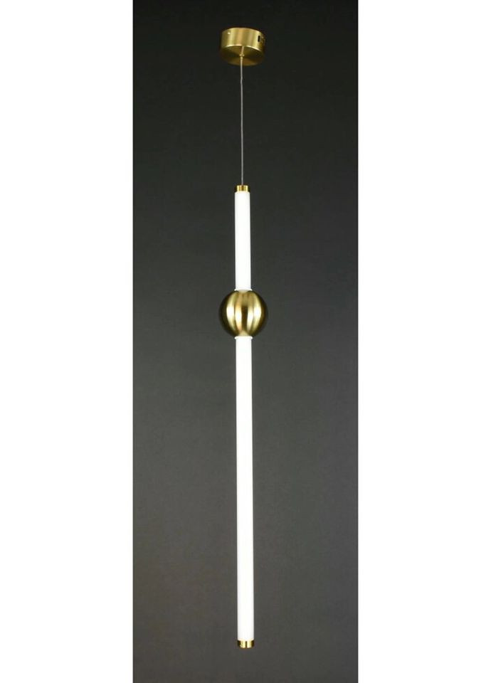 Люстра светодиодная подвесная LED светильник для квартиры на потолок лэд 27159 Латунь 100-220х10х10 см. Sunnysky (335975515)