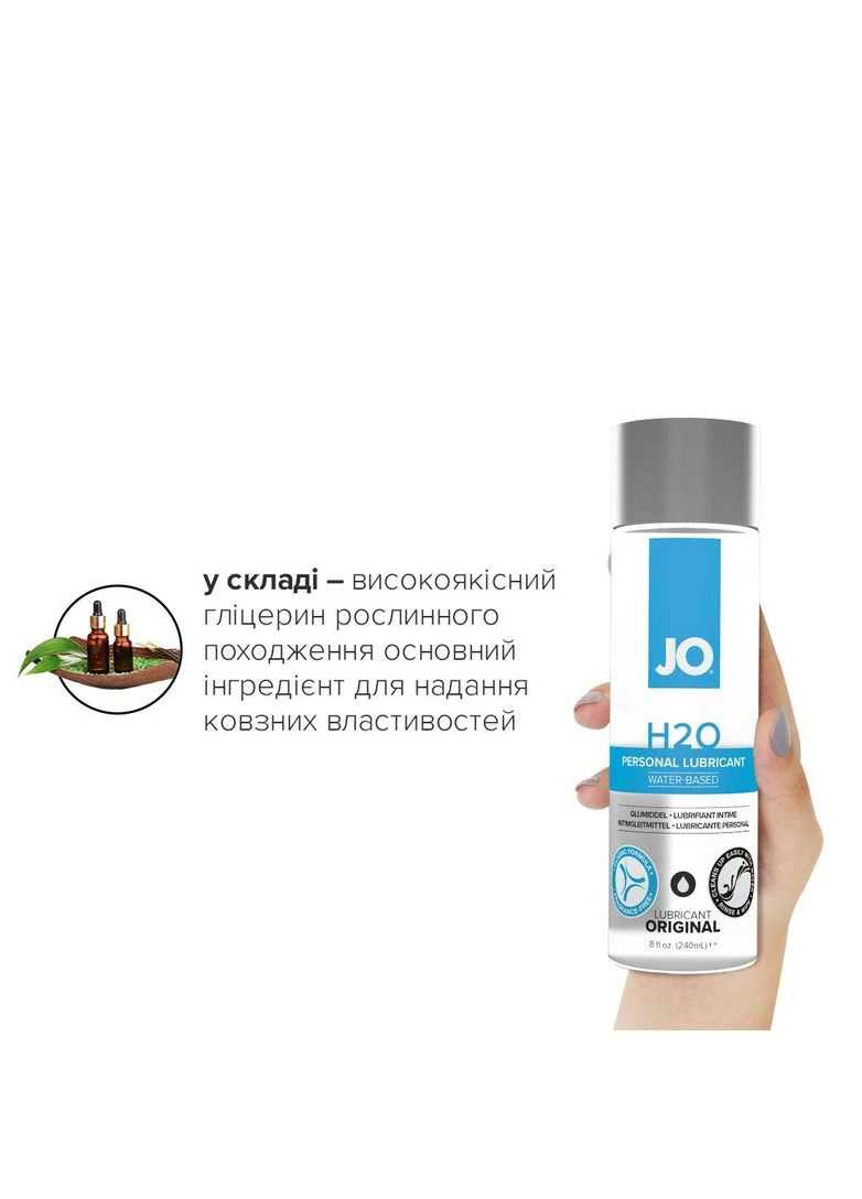 Лубрикант на водній основі H2O ORIGINAL 240 мл - CherryLove System JO (282710291)