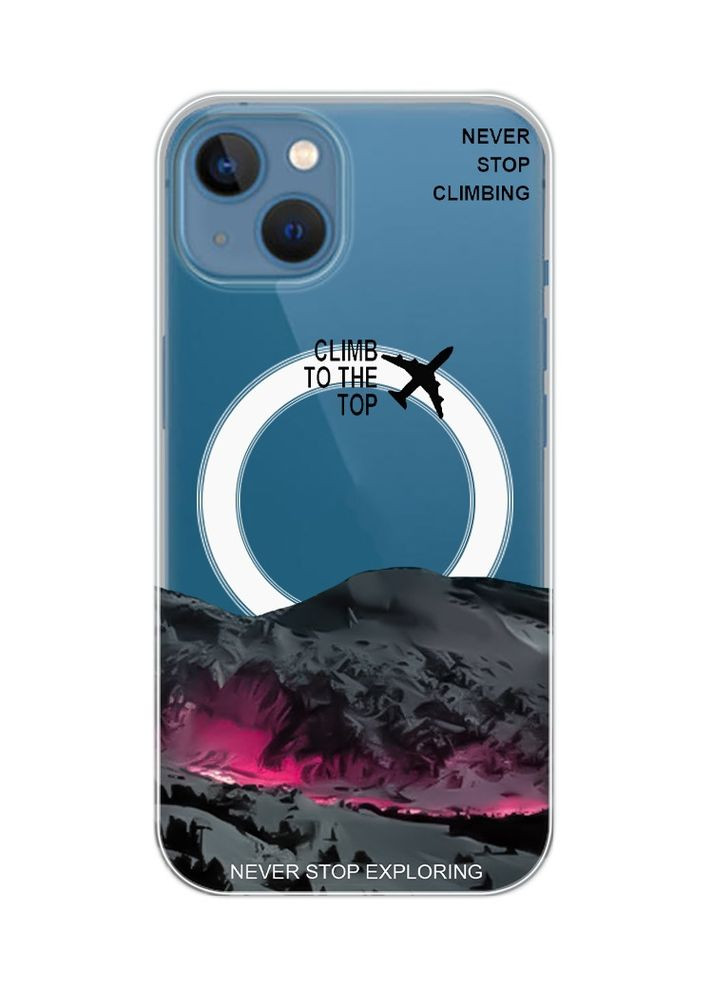 Магнитный чехол на iPhone 13 (6.1) с поддержкой MagSafe Поднимись на вершину (принт 419) Creative (370169802)