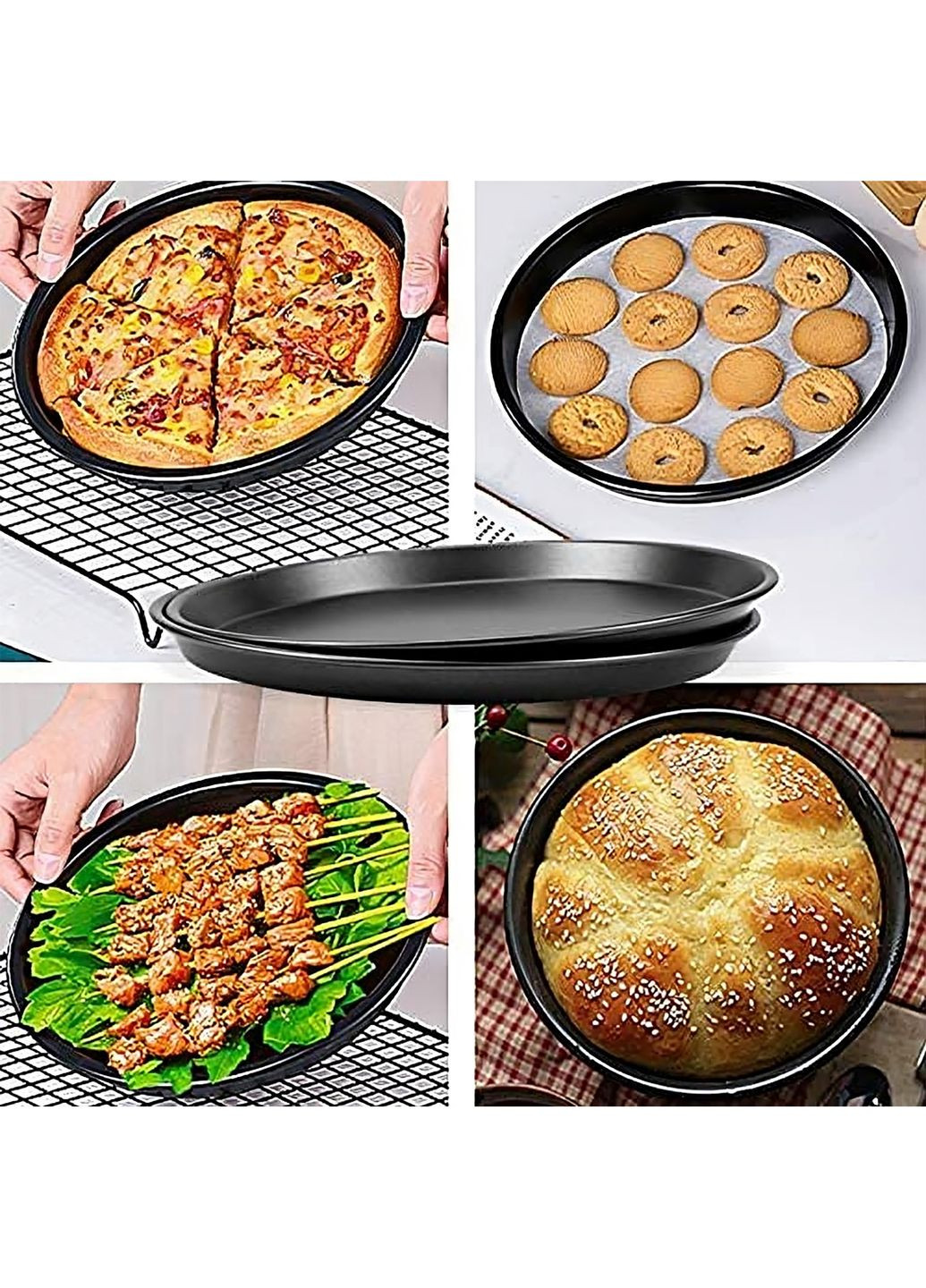 Форма для выпечки пиццы с антипригарным / тефлоновым покрытием Ø 26 см Kitchen Master (279590670)