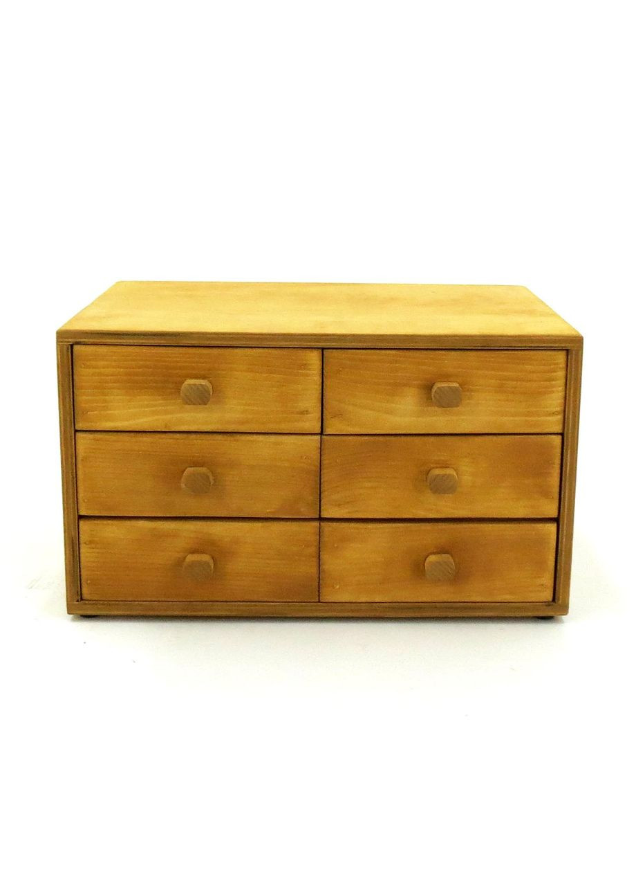 Мини-комод из дерева Джохор карри (МНК-000903) No Brand (328226075)