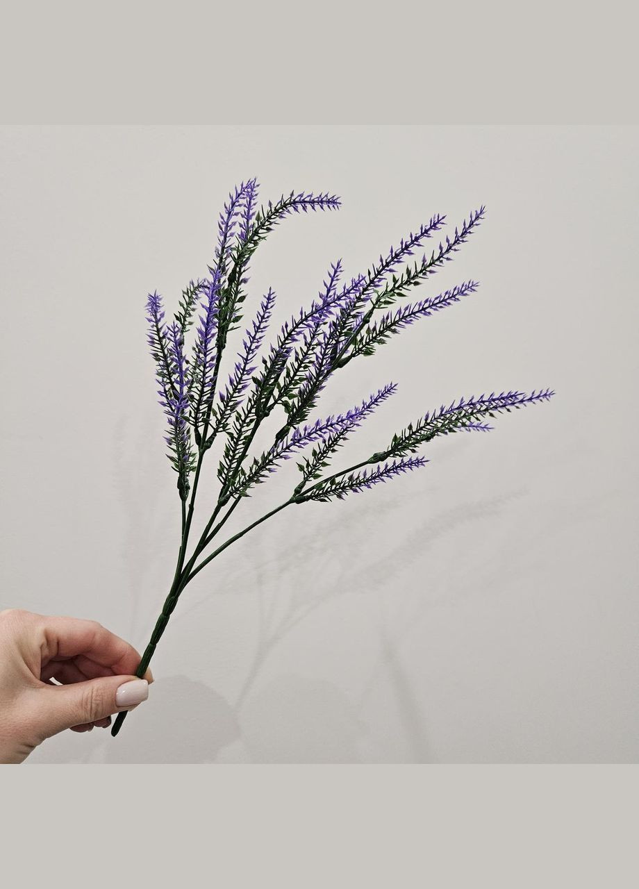 Лаванда фиолетовая цветок искусственный 1 ветка A.G. (313867311)