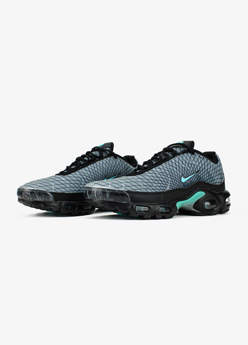 Бирюзовые демисезонные кроссовки мужские nike air max tn "tiffany quad" | найк аир макс тн плюс бирюзовые No Brand