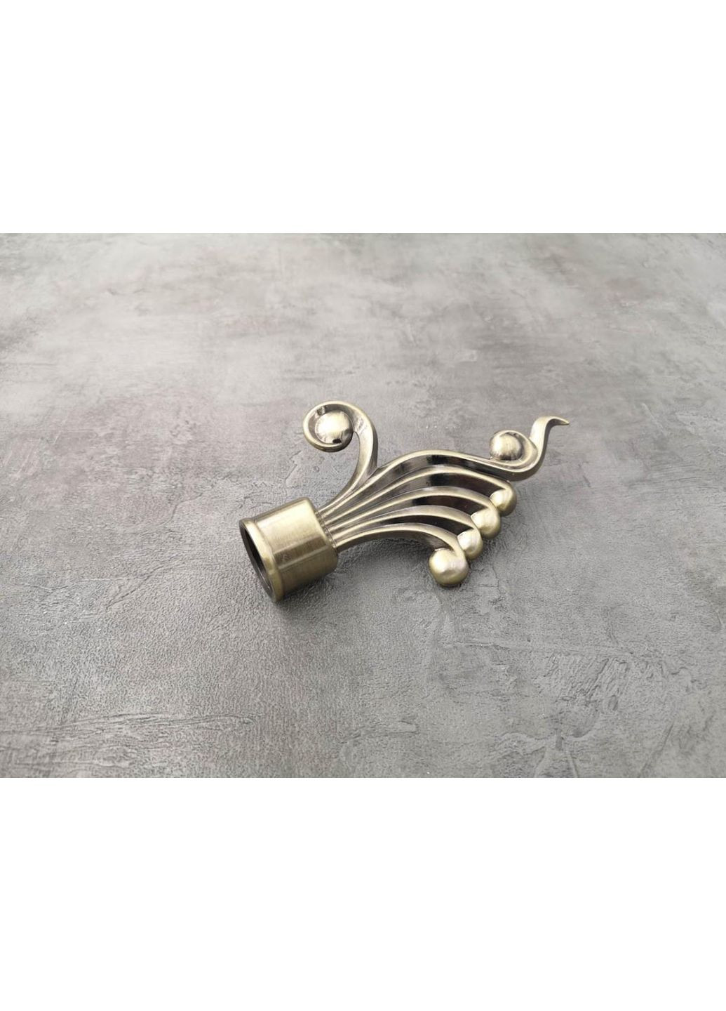 Карниз венус рифлена штанга одинарний ретро 25 мм 160 см Антик Quadrum (352782598)