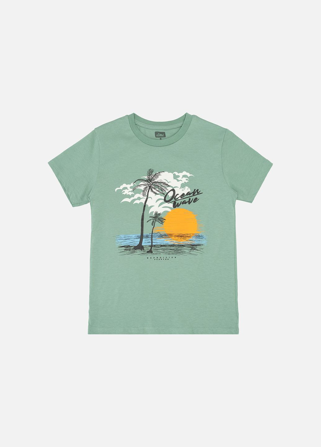 Оливковая летняя футболка с коротким рукавом для мальчика цвет оливковый цб-00246199 No Brand