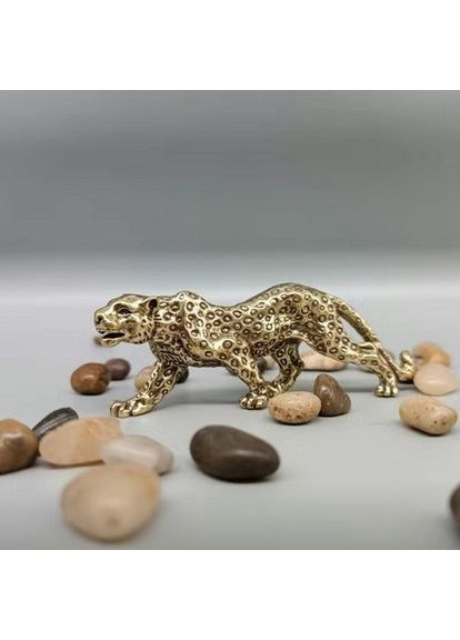 Мини медная латунная настольная статуэтка фигурка в виде Леопард No Brand (292260717)