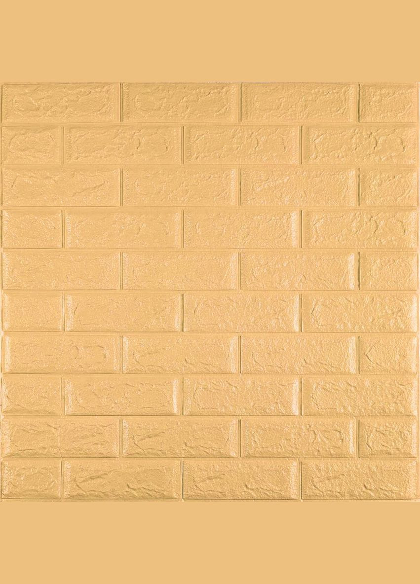 3D панель самоклеющаяся кирпич Желто-песочный кирпич 700x770x5мм (009-5) SW-00000028 Sticker Wall (300241943)