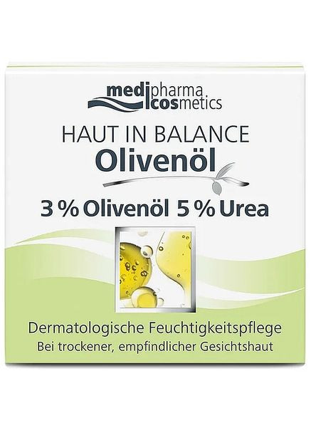 Зволожувальний крем для обличчя з сечовиною 5% Haut In Balance Olivenol 50ml (1388481-28894574) Medipharma Cosmetics (368620003)