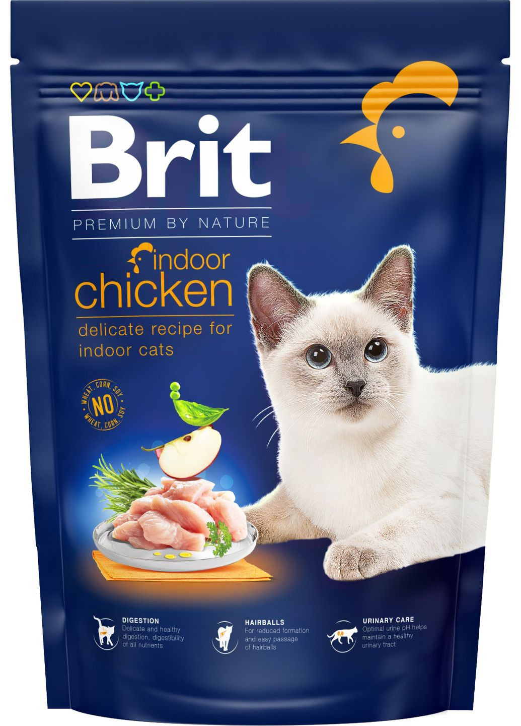 Сухой корм для кошек, живущих в помещении by Nature Cat Indoor с курицей 800 г (8595602553068) Brit Premium (279563347)