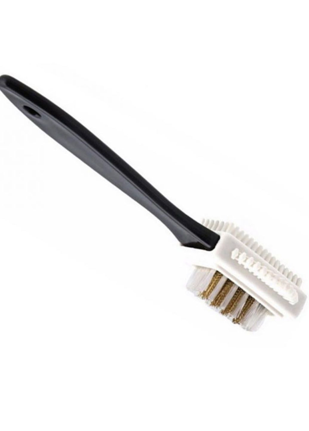 Щітка для чищення замші велюру та нубуку з жорсткою, м'якою та гумовою сторонами 29336 No Brand (322594635)
