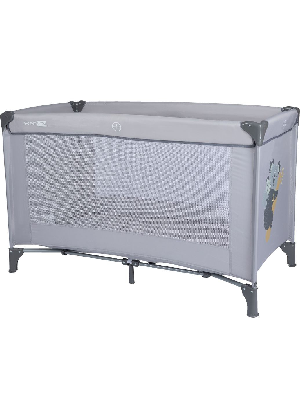 Ліжко-манеж дитяче Travel Love, grey FreeOn (315895014)