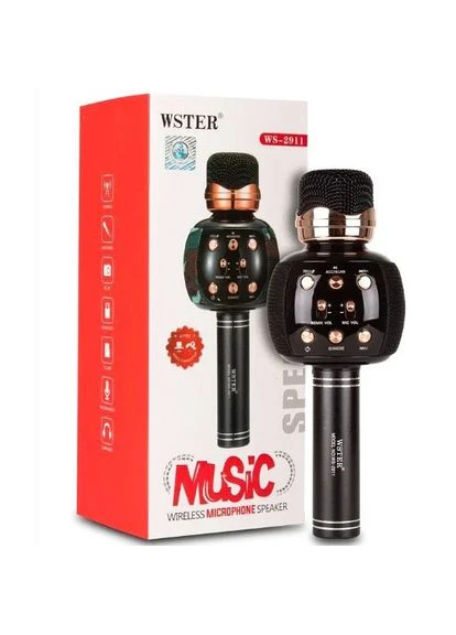 Беспроводной караоке микрофон Bluetooth WS-2911 Bluetooth динамик. Цвет: MP-72 WSTER (377480212)